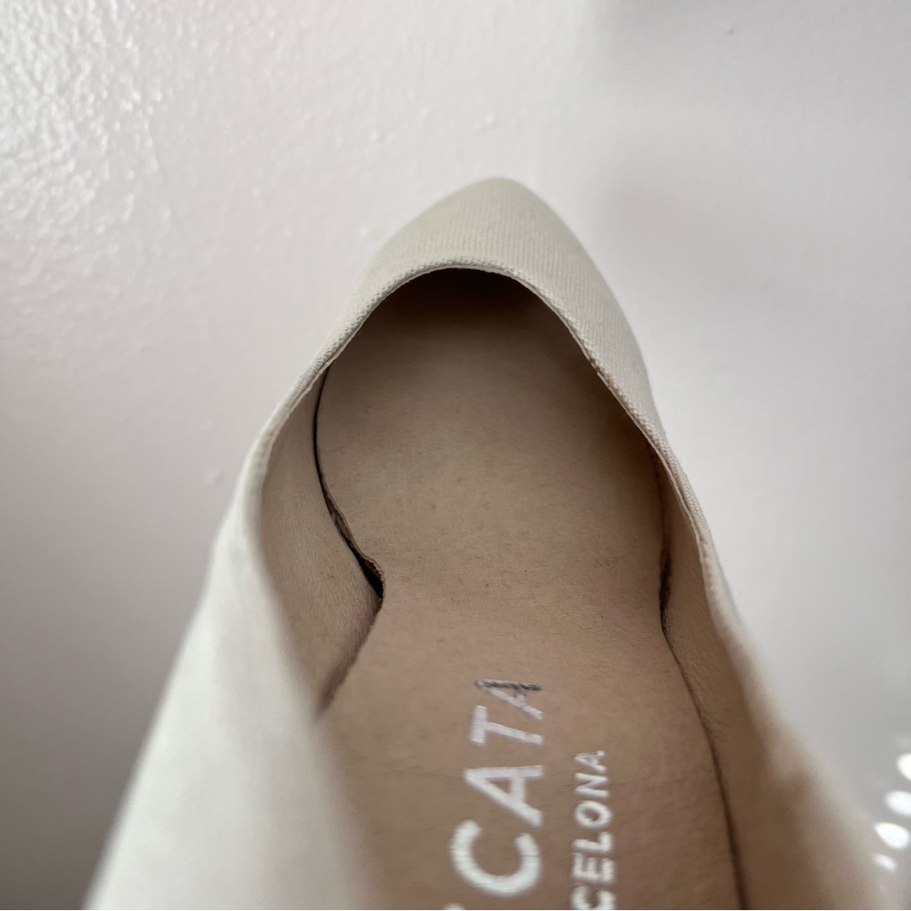 Roses Canvas V Cut Espadrille Wedges - Picture 15 of 16